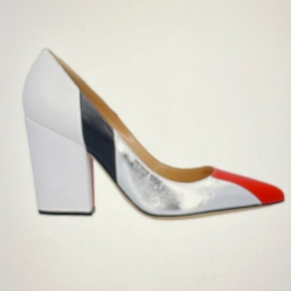 SERGIO ROSSI Color-Block Italian Lamb Goat Leather Emily in Paris Pumps EU 40 - Picture 3 of 16
